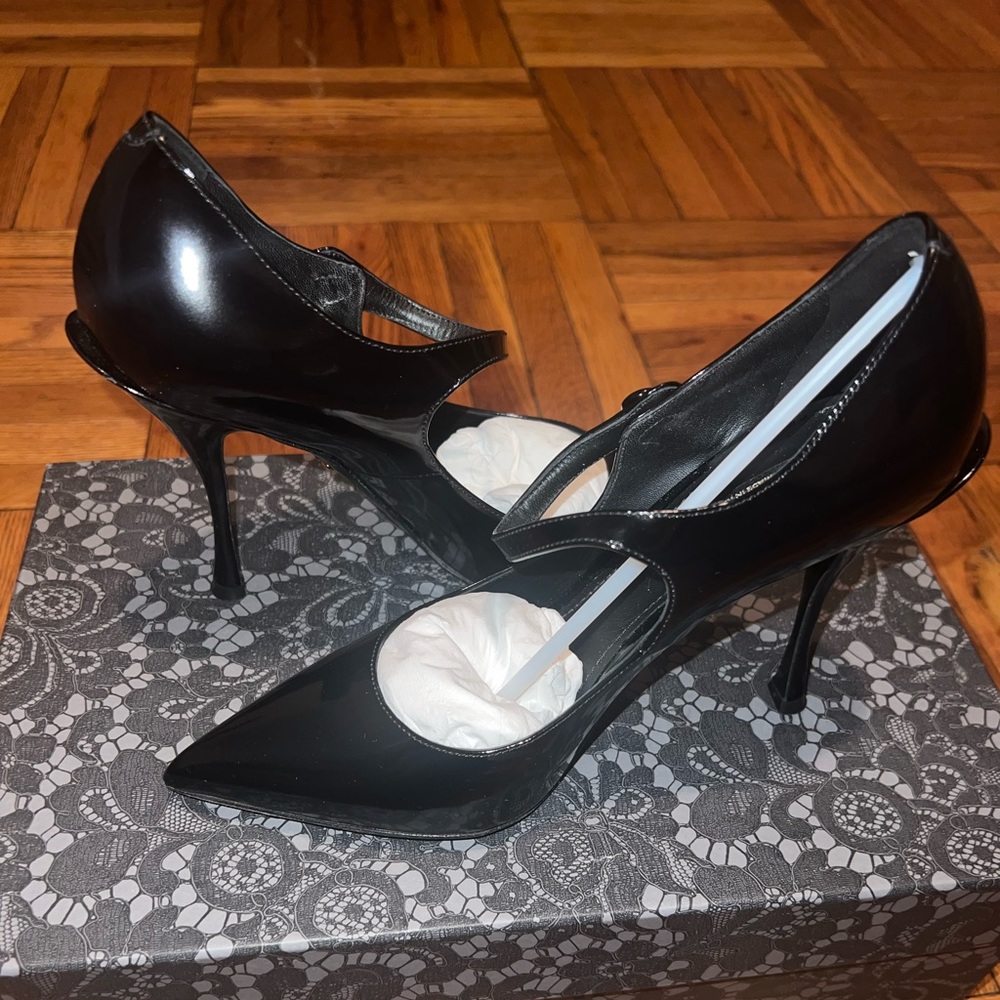 Dolce and Gabbana patent leather Mary janes